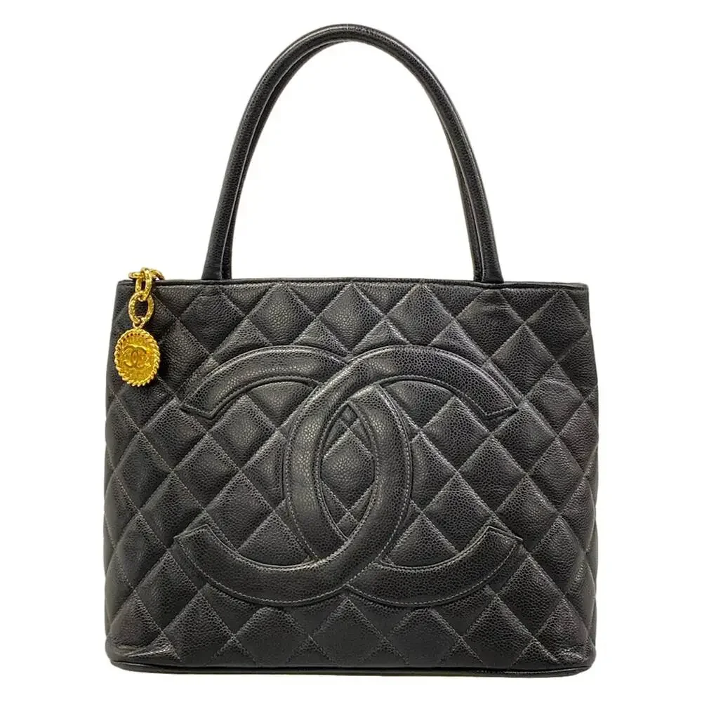 Chanel Caviar Medallion Tote Bag